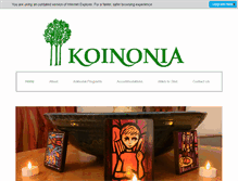 Tablet Screenshot of koinoniany.org